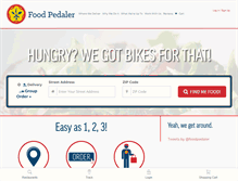 Tablet Screenshot of foodpedaler.com